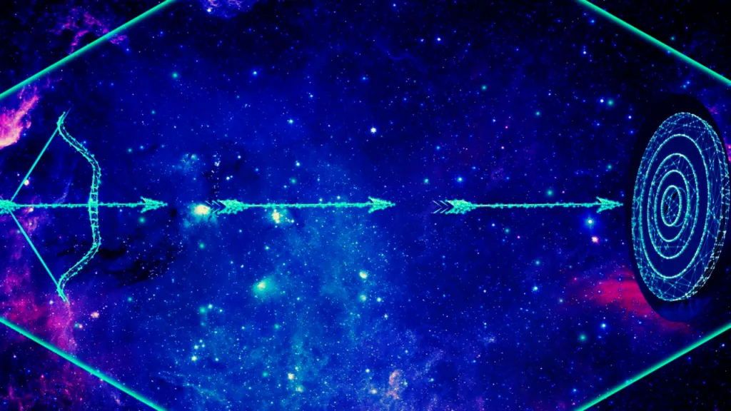 Pourquoi la flèche atteint la cible ?